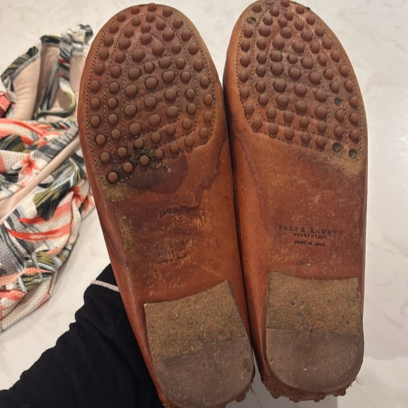 Ralph Lauren Purple Label Brown Leather Loafers - Picture 3 of 6